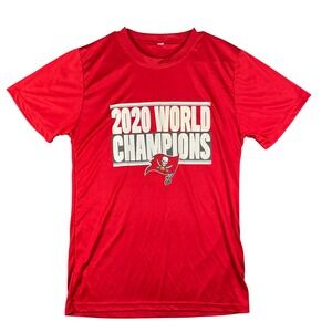 Tampa Bay Buccaneers 2020 World Champions Red Graphic T-Shirt Mens Medium NFL